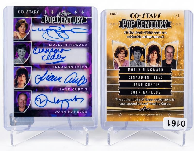 2015 Leaf Pop Century Sixteen Candles Quad Auto 1/1 مولي رينجوالد - Co-Star CS4-6
