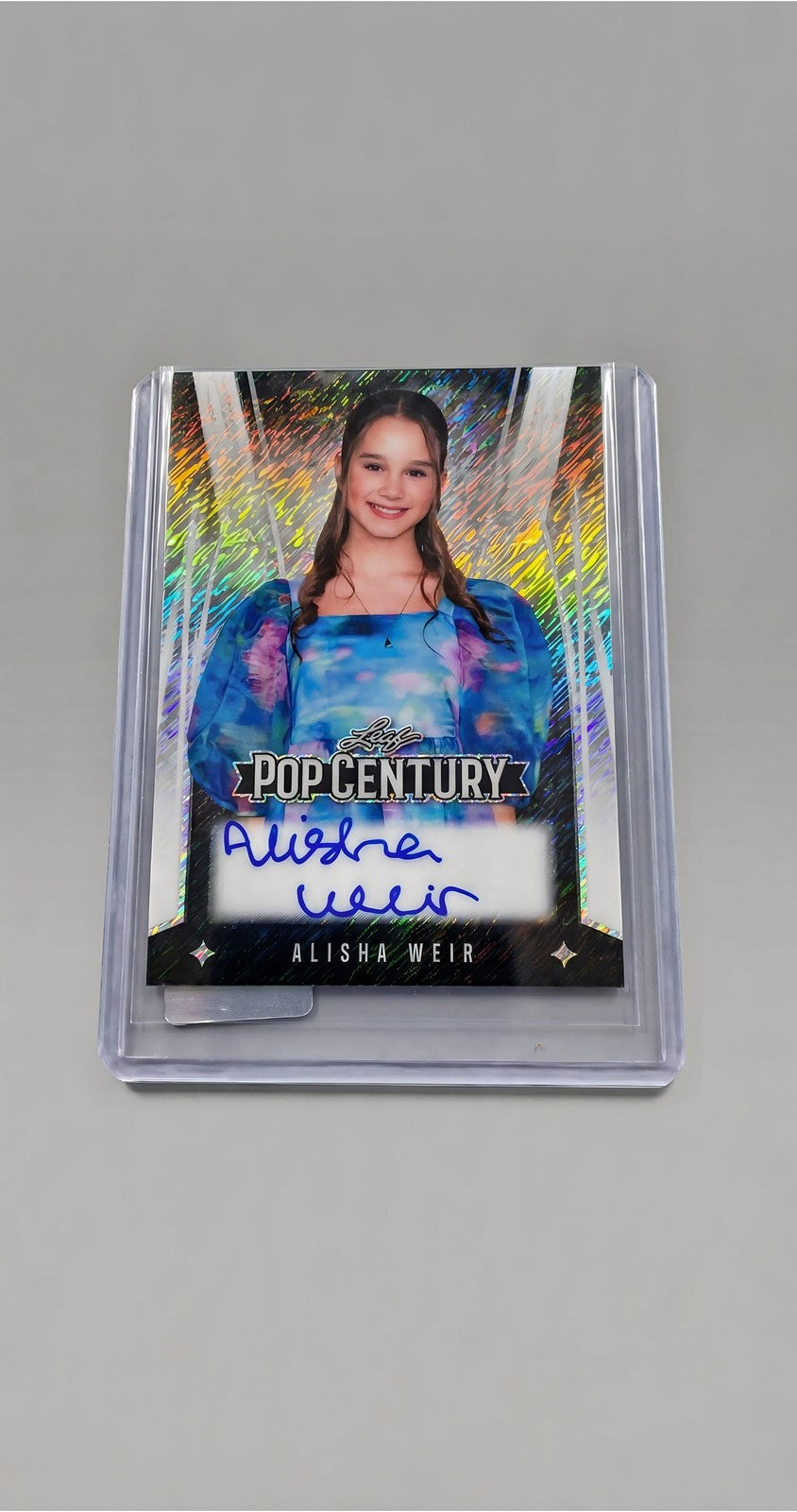 2025 Leaf Pop Century Alisha Weir Auto #BA-AW1 Gold Zebra Prismatic 15/20 Rare