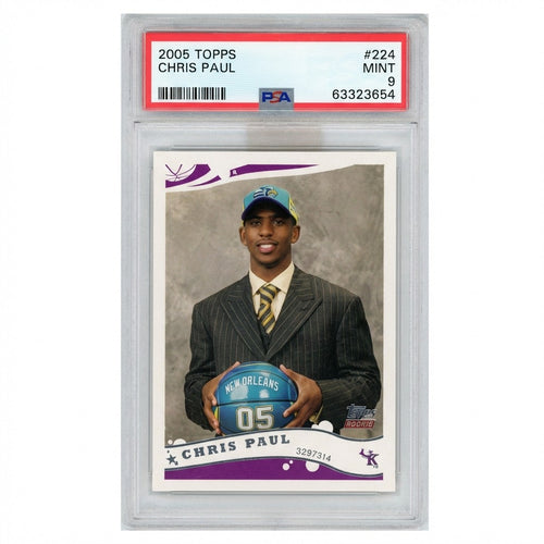 2005-06 Topps Chris Paul بطاقة المبتدئين #224 PSA 9 MINT Hornets RC