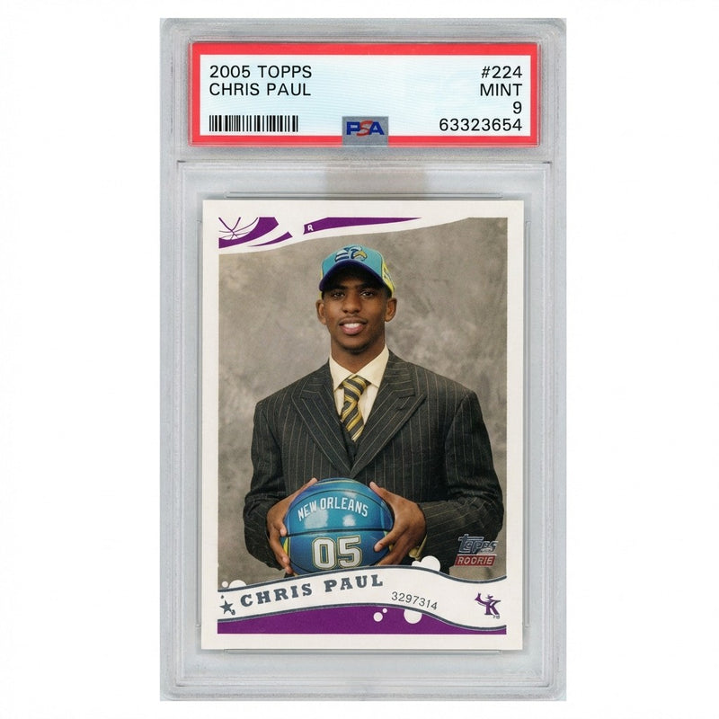 2005-06 Topps Chris Paul بطاقة المبتدئين #224 PSA 9 MINT Hornets RC