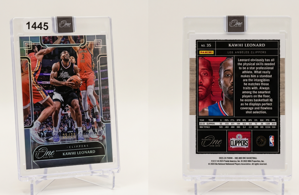 2023-24 Panini One and One Kawhi Leonard Blue Parallel #35  /35 Factory Sealed