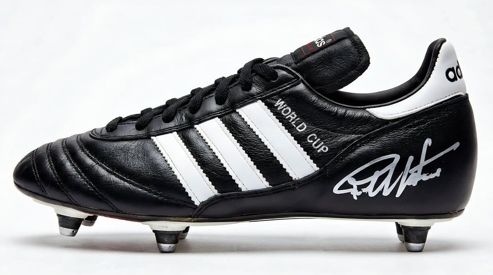 Geoff Hurst Signed adidas World Cup Boot 1966 Iconic Soccer Hero Relic