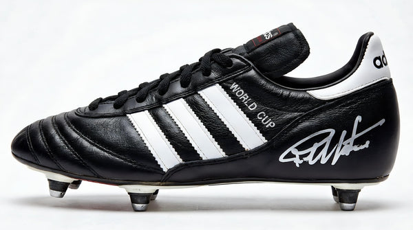 Geoff Hurst Signed adidas World Cup Boot 1966 Iconic Soccer Hero Relic