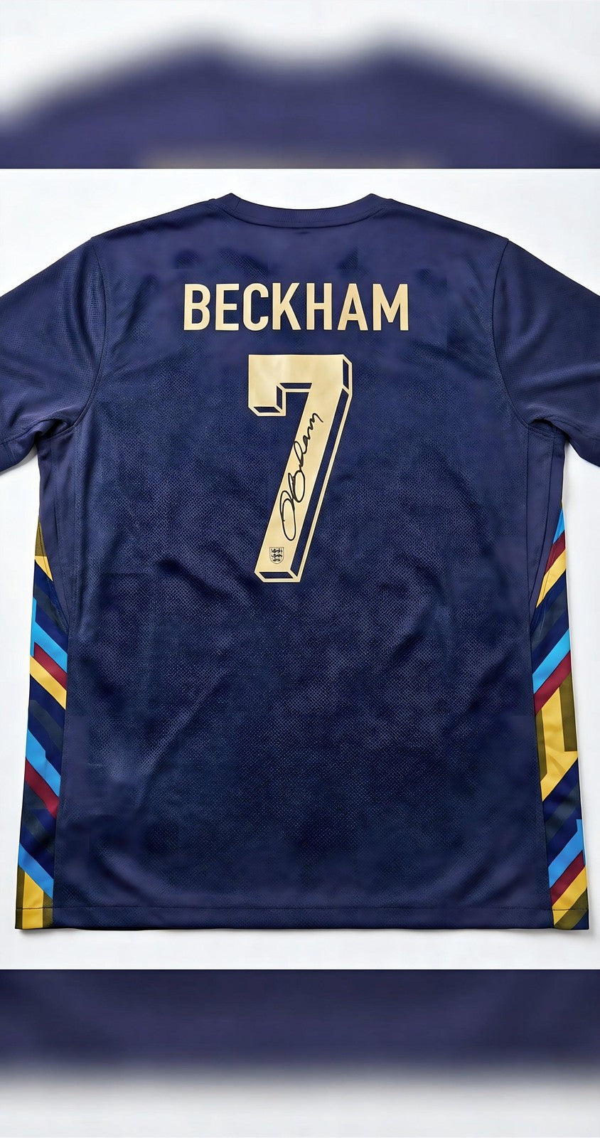 David Beckham Signed Soccer Jersey Autographed with COA Worldwide Icon Gift