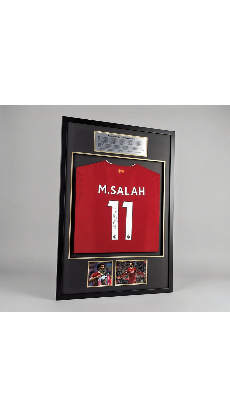 Mohamed Salah 11 FC Liverpool Autographed 2023 24 Jersey - With Frame