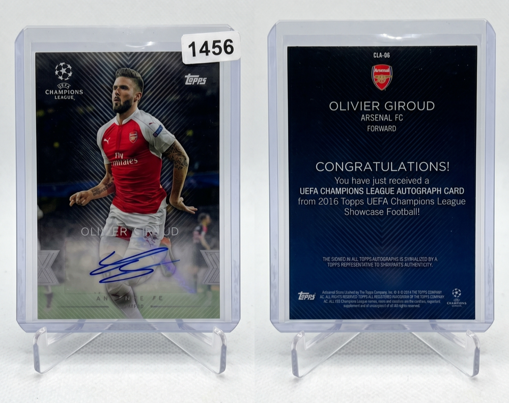 Olivier Giroud 2015-16 Topps UEFA Champions League Autograph CLA-OG Card