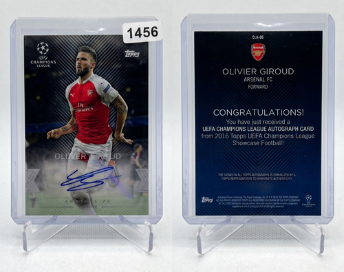 أوليفييه جيرو 2015-16 تووبس دوري أبطال أوروبا توقيع CLA-OG بطاقة