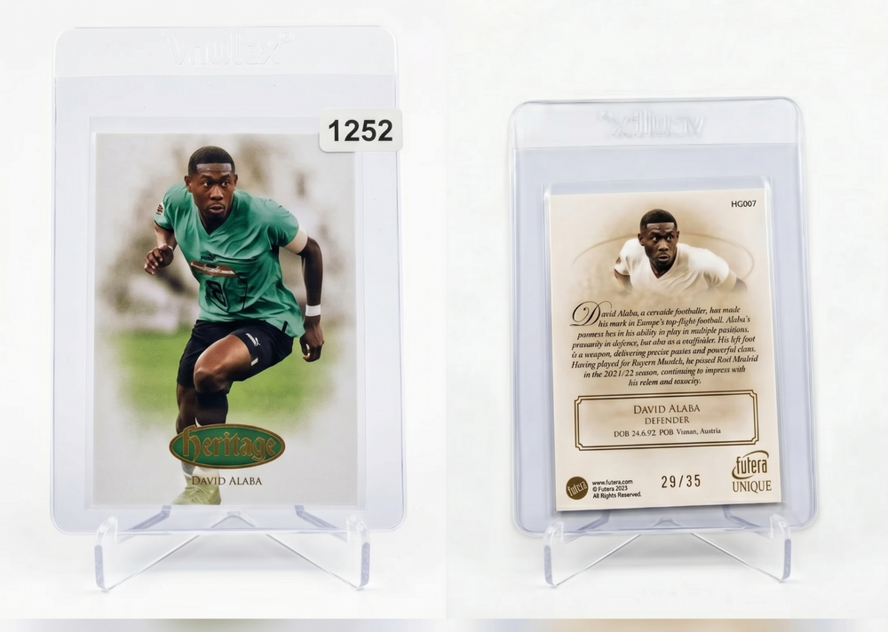 2024 Futera Unique David Alaba HERITAGE Turquoise Parallel /32 #HG007 Austria