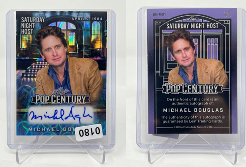2021 Leaf Pop Century Michael Douglas Saturday Night Host AUTO 1/1 #SN-MD1 SNL