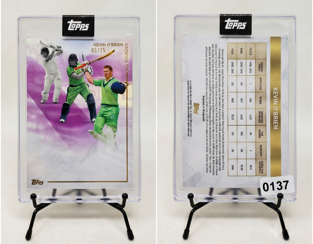 2025 Topps Cricket Legends Game Vol 2 Kevin OBrien /25 Irish Icon Memorabilia