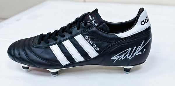 Geoff Hurst Signed adidas World Cup Boot 1966 Football Legend Relic