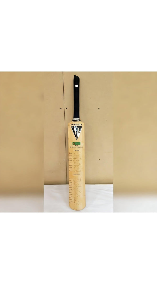England vs Zimbabwe 2003 Test Series Signed Full Sized Cricket Bat Collectible