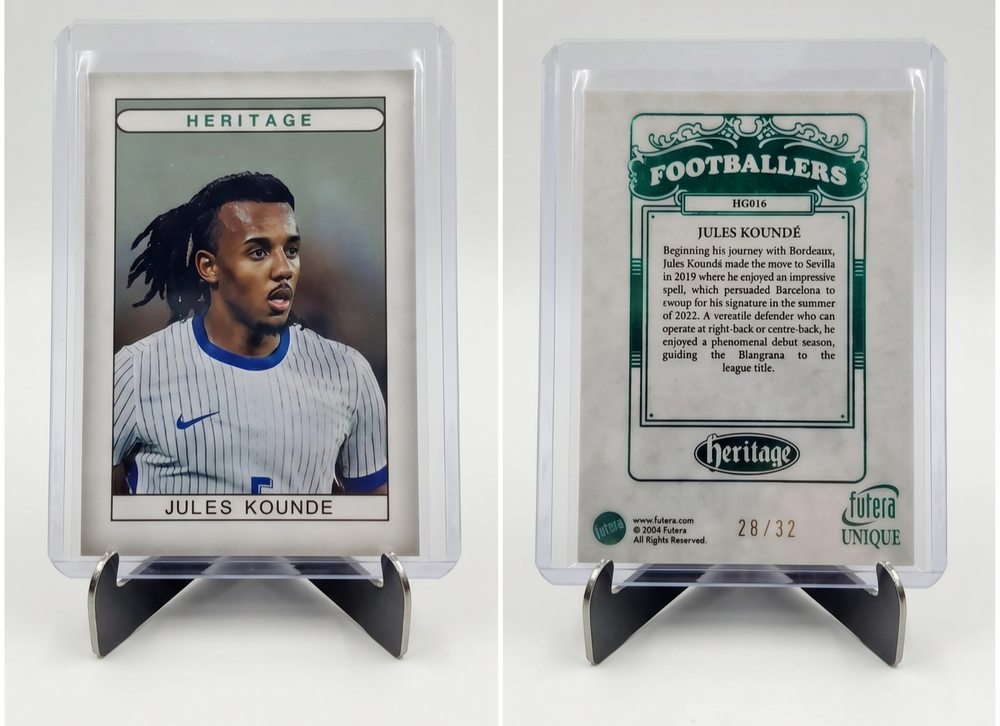 2024 Futera Unique Jules Kounde HERITAGE TURQUOISE /32 #HG-016 France