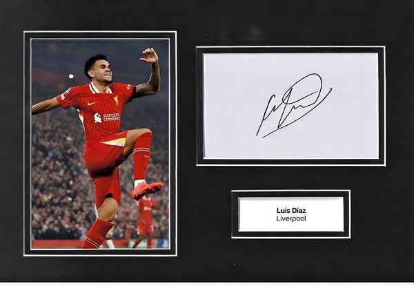 Luis Diaz Autographed Liverpool Crest Pennant Signed L Perfect Gift