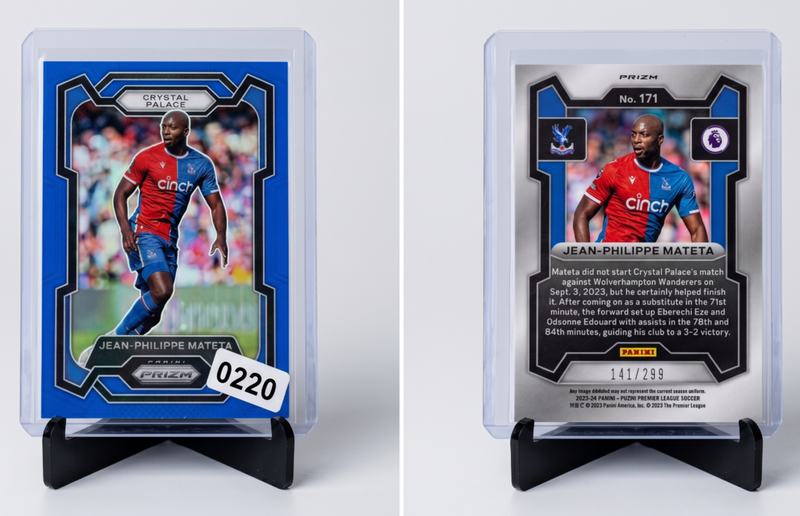 2023-24 Panini Prizm Jean-Philippe Mateta BLUE PRIZM /299 #171 كريستال بالاس