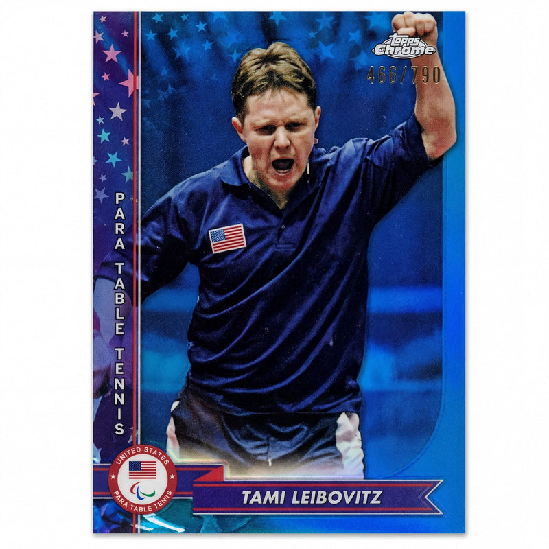 2024 Topps Chrome Olympic Hopefuls تال تامي ليبوفيتز Blue Refractor 466/790