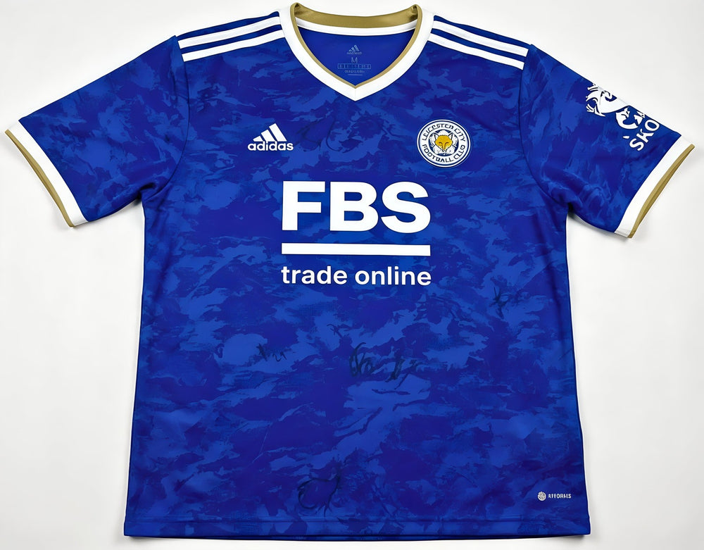 Leicester City 2022/23 Squad Signed Shirt with 24 Autographs for Fans