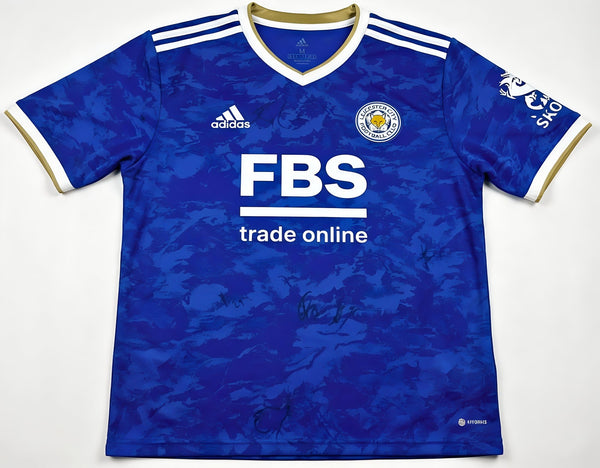 Leicester City 2022/23 Squad Signed Shirt with 24 Autographs for Fans