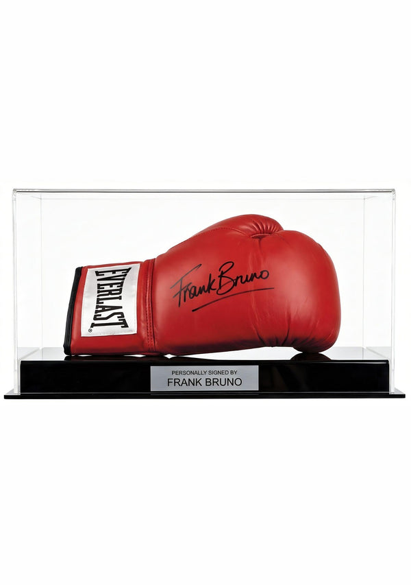 Frank Bruno Signed Red Boxing Glove British Boxing Legend Autograph Gift