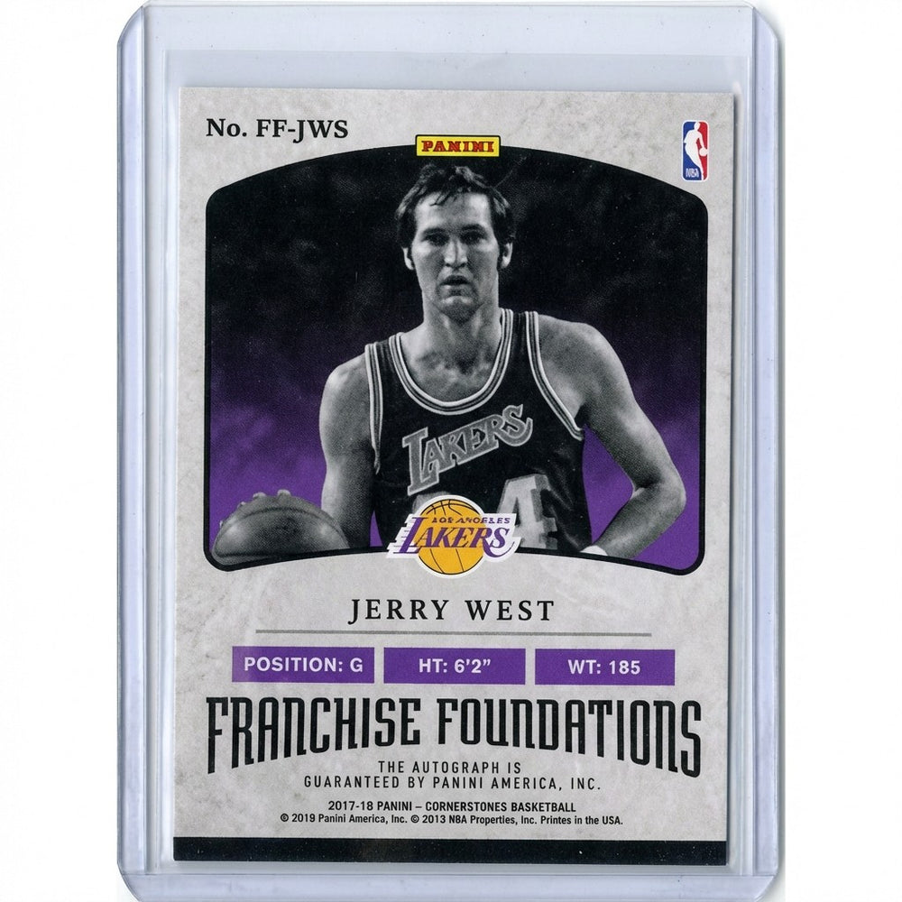 Jerry West Franchise Founders Autographed Card Limited Edition 9 of 10