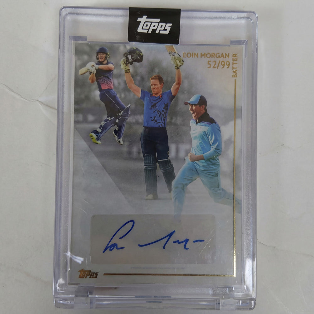 Topps Cricket Eoin Morgan Autographed Memorabilia World Cup Winner /99