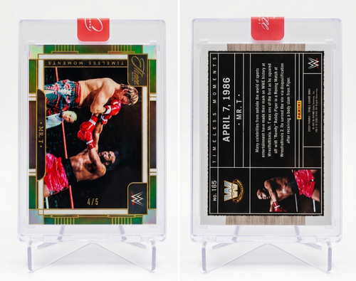 2024 Panini Three Count Mr. T Timeless Moments #165 Green Foil /5 WWE