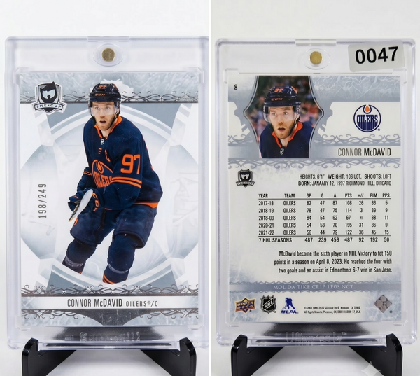 2022-23 Upper Deck The Cup Connor McDavid Base SP Serial /249 Edmonton Oilers #8