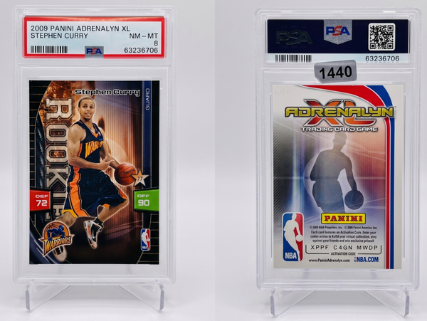 2009-10 Panini Adrenalyn XL Stephen Curry Rookie Card #68 PSA 8 NM-MT