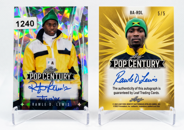 2022 Leaf Pop Century Rawle D Lewis Auto #BA-RDL Gold Shimmer 5/5 Cool Runnings