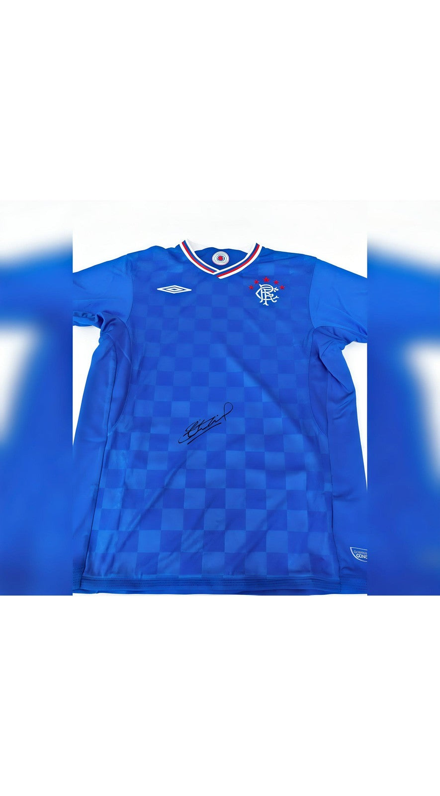 Scotland Legends Autographed Shirt 6x Signatures Blue Edition Soccer