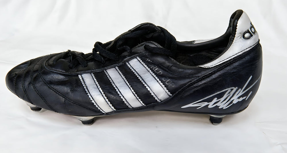 Geoff Hurst Signed adidas World Cup Boot 1966 Football Hero Authentic Relic