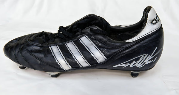 Geoff Hurst Signed adidas World Cup Boot 1966 Football Hero Authentic Relic