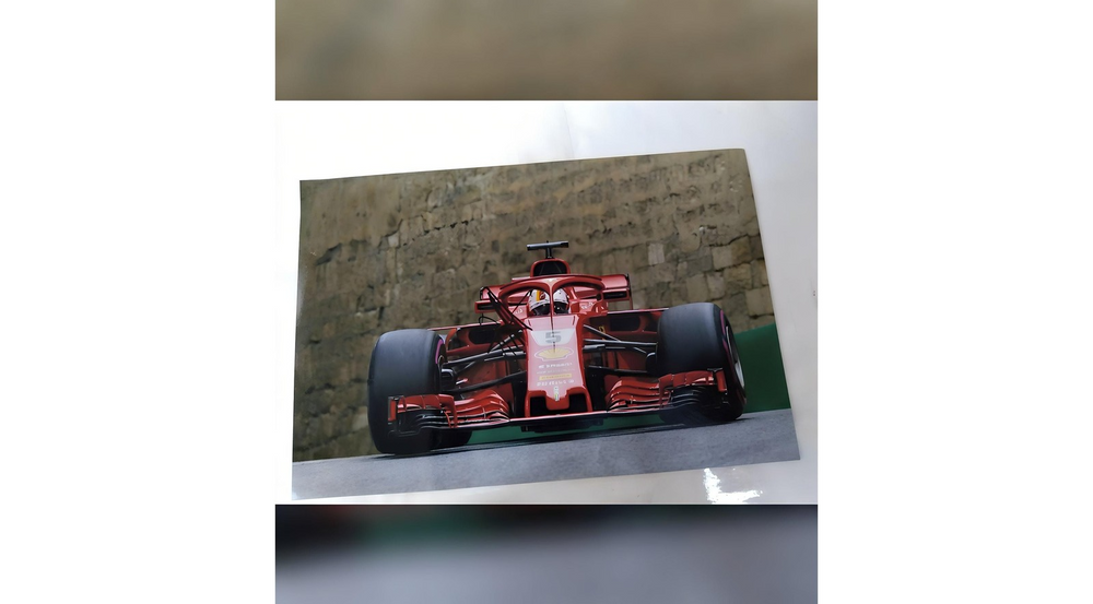 Sebastian Vettel Signed F1 Champion Edition 12x8 Photo Ferrari Collectible