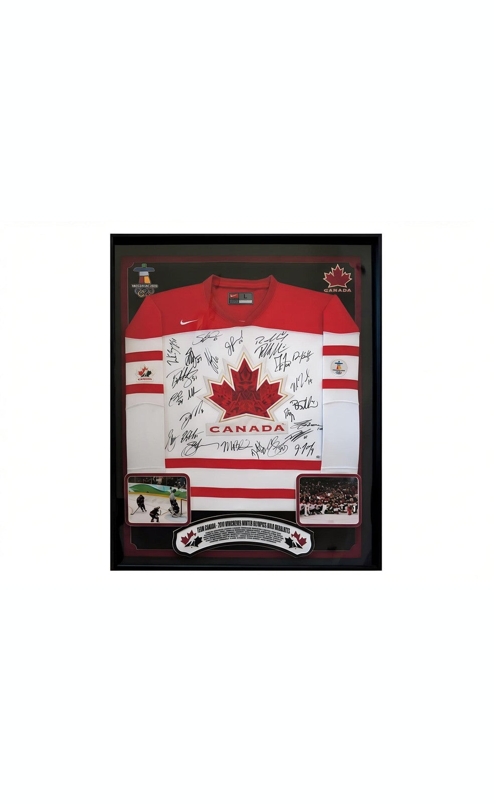 Rare 2010 Canada Olympic Gold Medalist Team Jersey with 25 Player Signatures