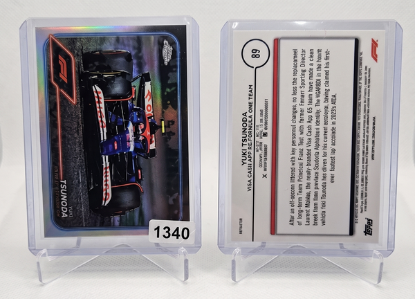 2024 Topps Chrome F1 Yuki Tsunoda Refractor Parallel Insert Card #89 VCARB