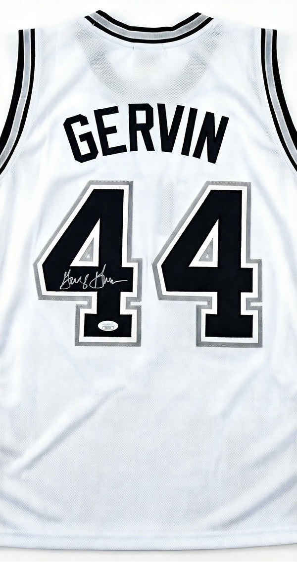 George Gervin Signed Jersey JSA Iceman Icon Basketball Collectible