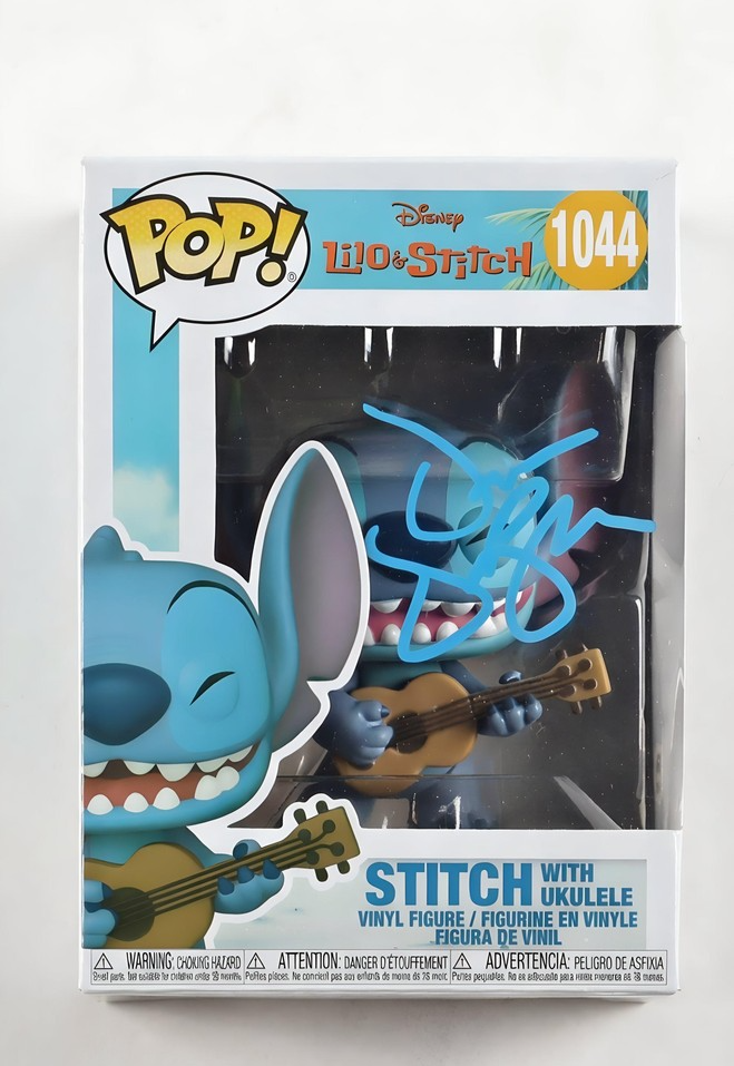 Dean DeBlois Signed Stitch with Ukulele 1044 Funko Pop Lilo & Stitch PSA COA