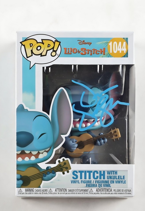 Dean DeBlois وقع على Stitch مع أوكليلي 1044 Funko Pop Lilo & Stitch PSA COA