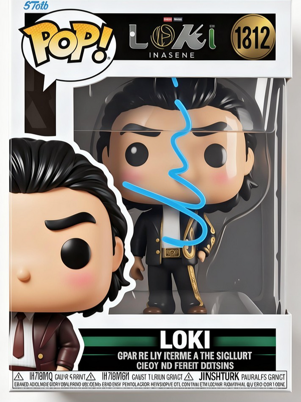 Matt Damon Signed Loki 1312 Funko Pop Marvel Asgardian Actor Autograph AWM COA