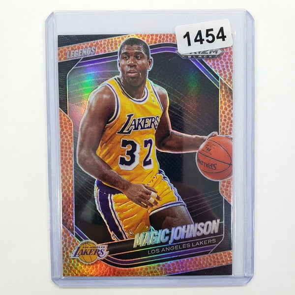 2024-25 Panini Prizm Black Magic Johnson Legends Basketball Prizm #268  /225
