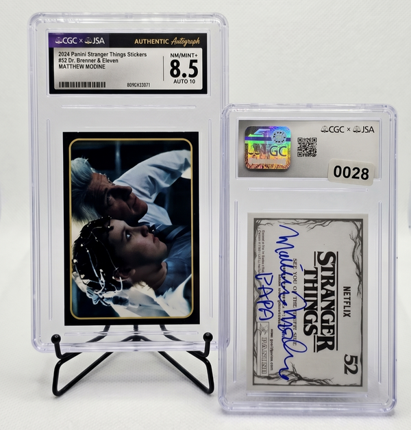 2024 Panini Stranger Things Matthew Modine Auto PAPA 52 Brenner Eleven CGC 8.5