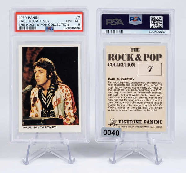 1980 Panini Rock and Pop Collection Paul McCartney #7 PSA 8 NM-MT Sticker